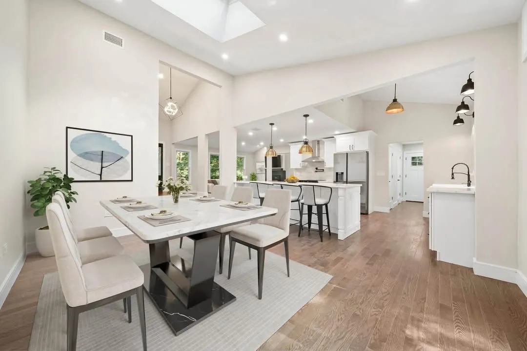 Dining and kitchen